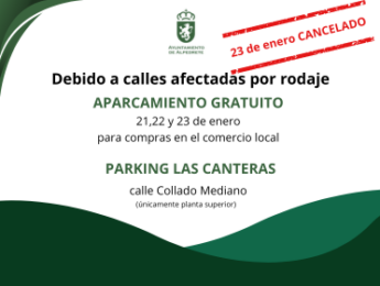 Parking de Las Canteras: aparcamiento gratuito para compras en el comercio local por afecciones de rodaje (21 y 22 de enero) Imagen de la noticia Parking de Las Canteras: aparcamiento gratuito para compras en el comercio local por afecciones de rodaje (21 y 22 de enero)