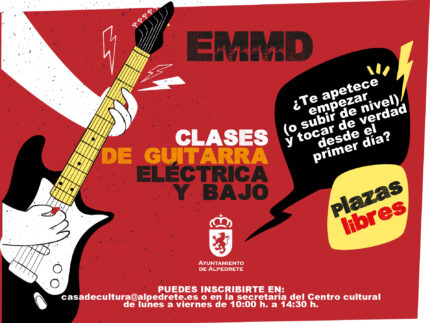 Imagen de la noticia Clases de guitarra eléctrica y bajo en la EMMD
