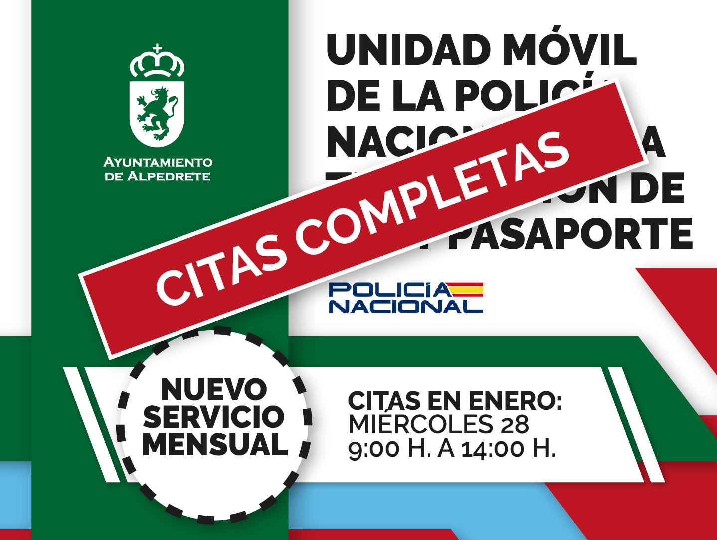 Imagen de la noticia La unidad móvil de la Policía Nacional para DNI y pasaporte se implanta como servicio mensual en Alpedrete