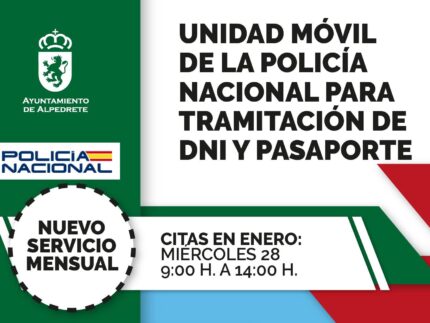 Imagen de la noticia La unidad móvil de la Policía Nacional para DNI y pasaporte se implanta como servicio mensual en Alpedrete