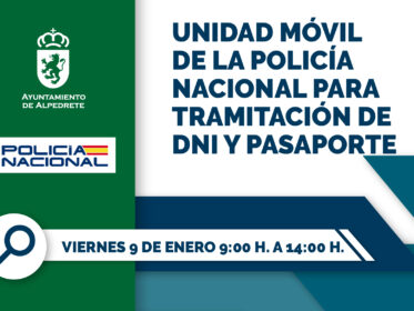 La unidad móvil de la Policía Nacional para DNI y pasaporte, disponible el 9 de enero Imagen de la noticia La unidad móvil de la Policía Nacional para DNI y pasaporte, disponible el 9 de enero