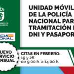 Imagen de la noticia La unidad móvil de la Policía Nacional para DNI y pasaporte, disponible el 19 y 26 de febrero