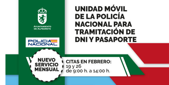 Imagen de la noticia La unidad móvil de la Policía Nacional para DNI y pasaporte, disponible el 19 y 26 de febrero