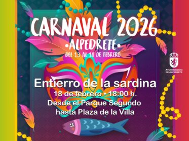 Alpedrete despide el carnaval con el entierro de la sardina, pasacalles, espectáculo de fuego y sardinada Imagen de la noticia Alpedrete despide el carnaval con el entierro de la sardina, pasacalles, espectáculo de fuego y sardinada
