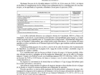 Imagen de la noticia Calendario fiscal 2026