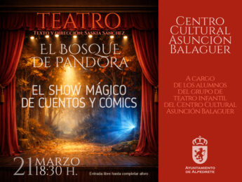 Teatro infantil: “El bosque de Pandora” y “El show mágico de cuentos y cómics” Imagen de la noticia Teatro infantil: “El bosque de Pandora” y “El show mágico de cuentos y cómics”