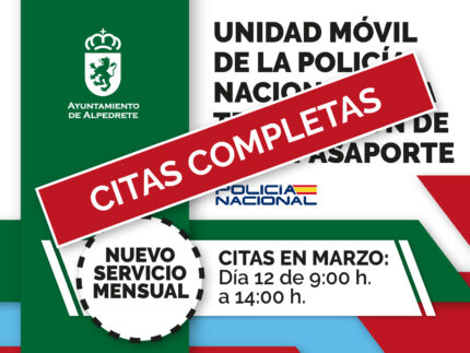 Imagen de la noticia La unidad móvil de la Policía Nacional para DNI y pasaporte, disponible el 12 de marzo