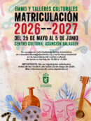 Imagen de la noticia Proceso de matriculación ordinario de la EMMD y Talleres Culturales para el curso 2026-2027