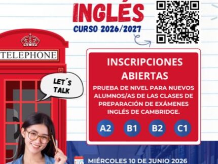 Imagen de la noticia Pruebas de nivel de inglés para el curso 2026/27 en el Centro de Juventud