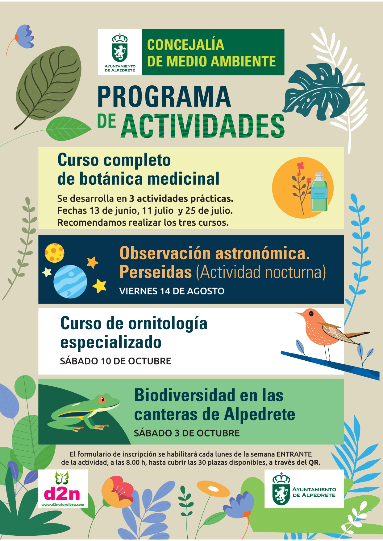 Alpedrete verde. Curso completo de botánica medicinal Imagen de la noticia Alpedrete verde. Curso completo de botánica medicinal