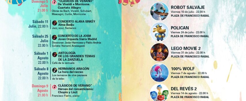Imagen de la noticia Agenda Verano Cultural 2026