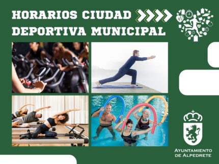 Imagen de la noticia Horarios Ciudad Deportiva Municipal de Alpedrete del 13 al 26 de julio de 2026