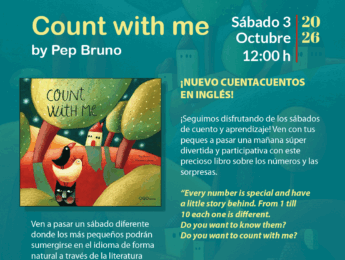 Cuentacuentos en Inglés (Count with me by Pep Bruno) Imagen de la noticia Cuentacuentos en Inglés (Count with me by Pep Bruno)