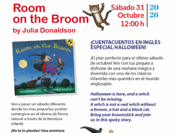 Cuentacuentos en Inglés (Room on the Broom) Imagen de la noticia Cuentacuentos en Inglés (Room on the Broom)