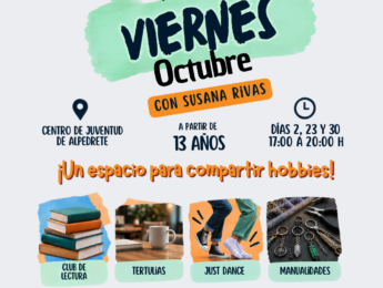 Nueva actividad juvenil: «¡Club de los viernes!» en el Centro de Juventud Imagen de la noticia Nueva actividad juvenil: «¡Club de los viernes!» en el Centro de Juventud