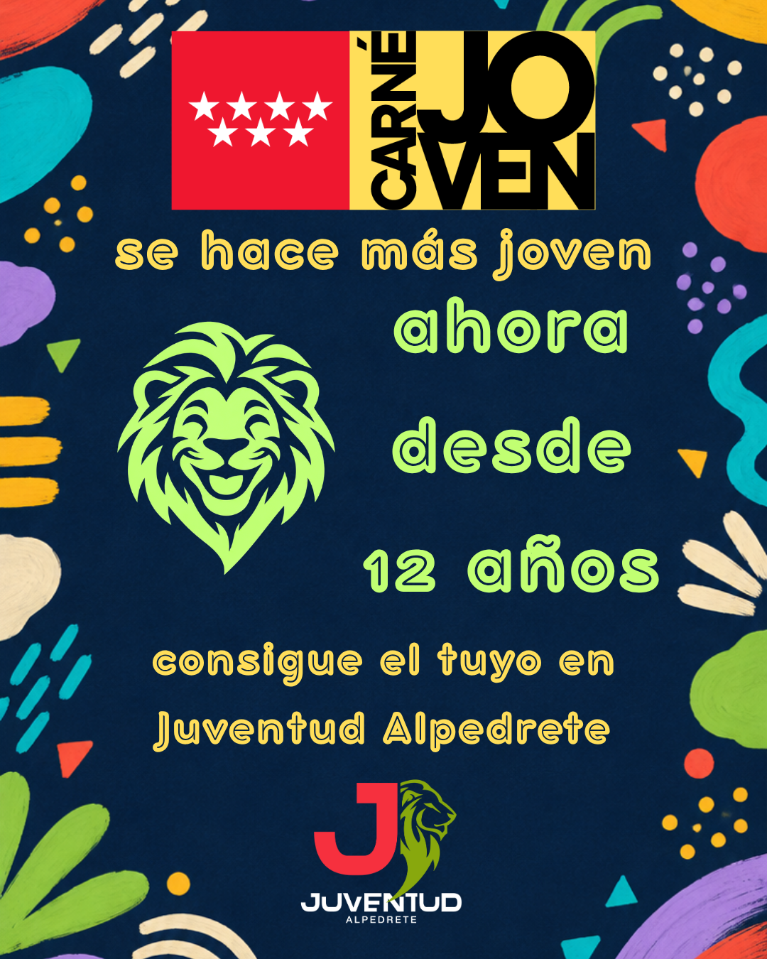 Alpedrete da la bienvenida al Carné Joven desde los 12 años