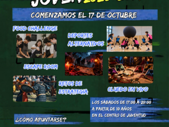 Imagen de la noticia Vuelve el Tardeo Joven cada sábado en el Centro de Juventud